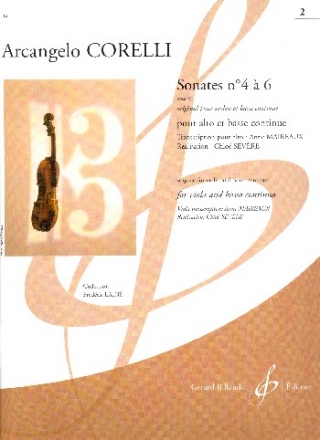 Sonates op.5,4-6 pour alto et piano