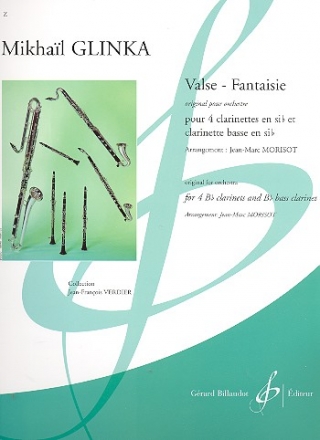 Valse-Fantaisie pour 5 clarinettes (BBBBBass) partition et parties