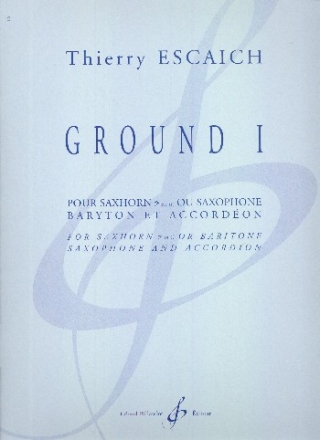 Ground no.1 pour saxhorn en ut cl de fa (saxophone baryton) et accordon