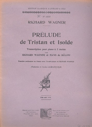 Prlude de Tristan et Isolde  pour piano