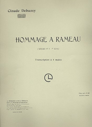 Hommage  Rameau pour piano  4 mains