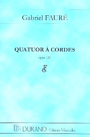 Quatuor  cordes op.121 partition miniature