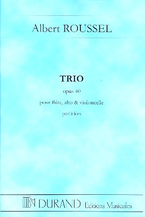 Trio op.40 pour flte, alto et violoncelle partition miniature