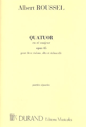 Quartett D-Dur  op.45 fr 2 Violinen, Viola und Violoncello Stimmen