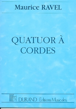 Quatuor  cordes fa majeur pour 2 violons, alto et violoncelle partition miniature