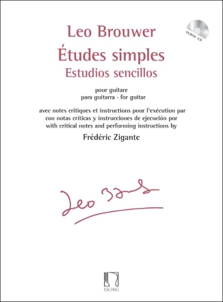 tudes simples - Estudios sencillos (+Online-Audio) pour guitare Text fr/sp/en