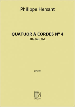 Philippe Hersant, Quatuor  cordes n 4 2 Violins, Viola and Cello Partitur