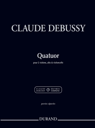 Claude Debussy, Quatuor pour deux violons, alto et violoncelle Streichquartett Stimmen-Set