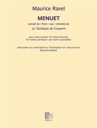 Menuet pour violon et piano