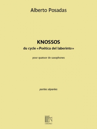 Alberto Posadas, Knossos 4 Saxophone Stimmen-Set