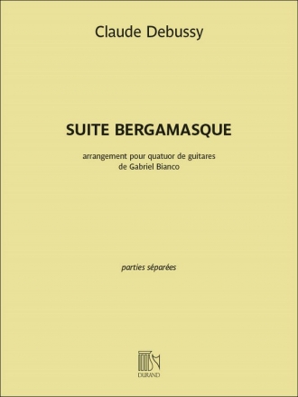 Claude Debussy, Suite Bergamasque Guitar [Quartet] Stimmen-Set