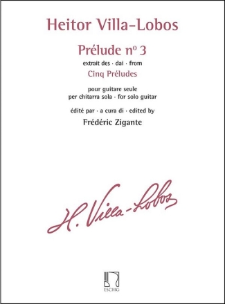 Prlude n 3 - extrait des Cinq Prludes pour guitare seule