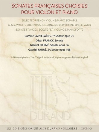 Sonates franaises choisies pour violon et piano Book & Part[s]