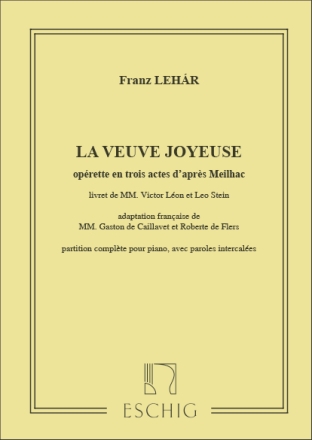 ME47  Fr. Lehar, la veuve joyeuse pour piano