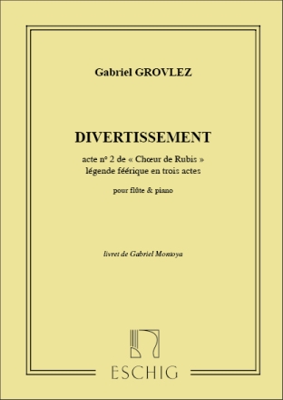 Gabriel Grovlez, Divertissement Flte und Klavier Partitur