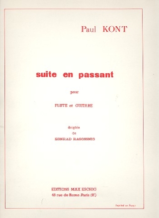 Suite en passant pour flte et guitare partition et partie