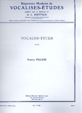 Vocalise-tude no.89 pour voix eleves et piano