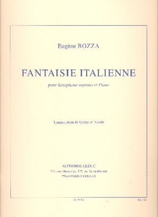 Fantasie Italienne pour saxophone soprano et piano