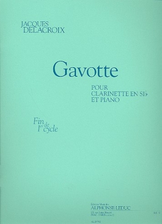 Gavotte pour clarinette et piano