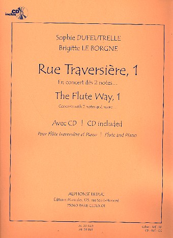 Rue Travasiere vol.1 (+CD) pour flute et piano