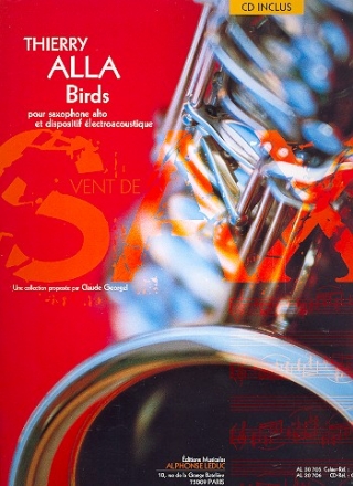 Birds (+CD) for alto saxophone and electronics