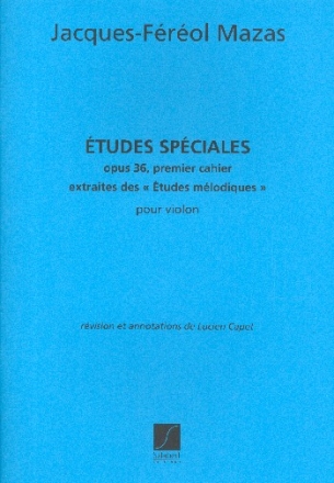 Etudes speciales op.36 vol.1 pour violon