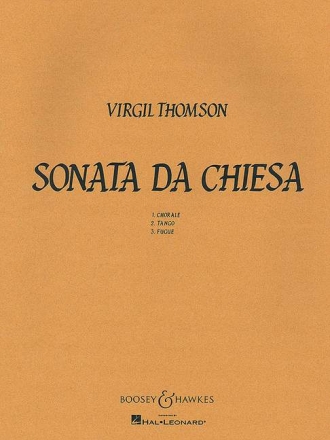 Thomson, Virgil: Sonata Da Chiesa fr Viola, Klarinette, Horn, Trompete und Posaune Partitur und Stimmen