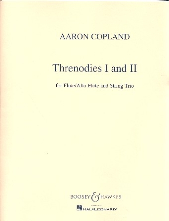 Threnodies 1 and 2 for flute (alto flute) violin, viola and cello score and parts