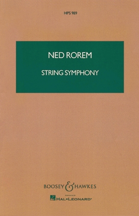 String Symphony HPS 989 fr Streichorchester Studienpartitur