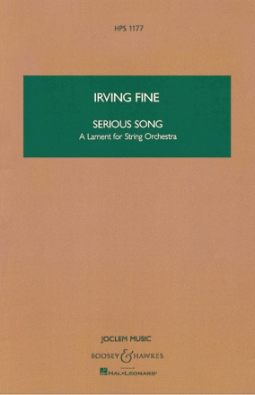 Fine, Irving: Serious Song HPS 1177 fr Streichorchester Studienpartitur