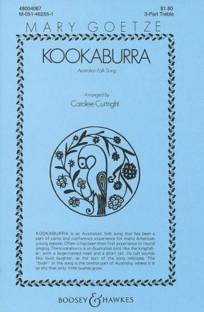 Kookaburra fr Kinderchor (Jugendchor) (SSA) und Klavier Chorpartitur