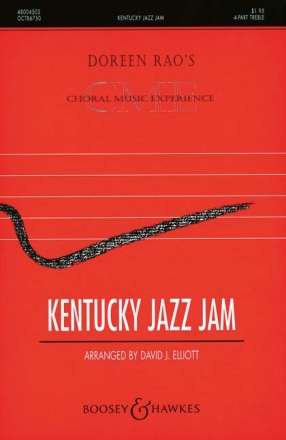 Elliott, David J.: Kentucky Jazz Jam fr Kinderchor (SSSS) und Klavier, optional Kontrabass und Schlagzeug Chorpartitur