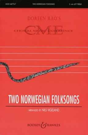 Vigeland, Nils: Two Norwegian Folksongs fr Kinderchor Chorpartitur