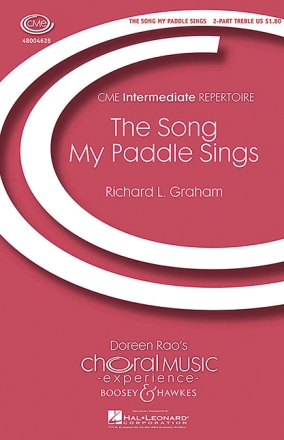 Graham, Richard: Song My Paddle Sings fr Kinderchor (SA) und Flte, optional Blockflte Chorpartitur