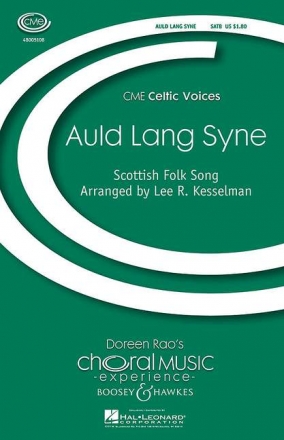 Auld Lang Syne fr gemischter Chor (SATB), Klavier oder Harfe Chorpartitur