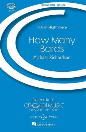 Richardson, Michael: How many bards fr Frauenchor (SSA), Oboe (Violine) und Klavier Chorpartitur