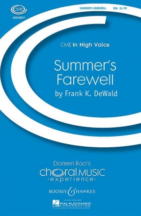 DeWald, Frank K: Summer's Farewell fr Frauenchor (SSA), Viola (Horn) und Klavier Chorpartitur