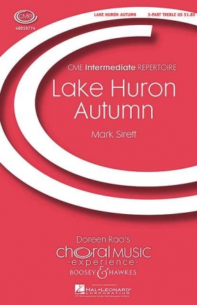 Sirett, Mark: Lake Huron Autumn fr Kinderchor (SSA) und Schlagwerk Sing- und Spielpartitur