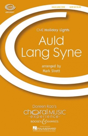 Auld Lang Syne fr gemischter Chor (SATB) und Klavier Chorpartitur