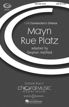 Mayn Rue Platz fr gemischter Chor (SATB), Violin und Schlagwerk Chorpartitur