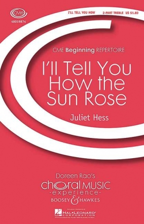 Hess, Juliet: I'll Tell You How the Sun Rose fr Kinderchor und Klavier