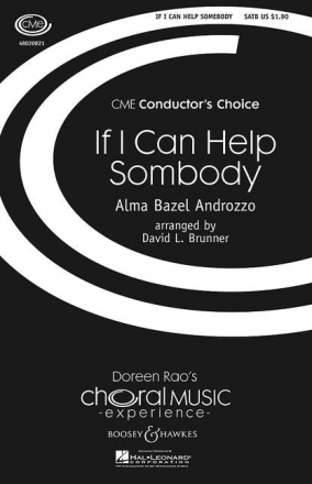 If I can help somebody fr gemischter Chor (SATB) und Klavier