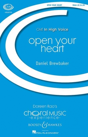 Brewbaker, Daniel: Open Your Heart fr Frauenchor (SSAA) und Klavier