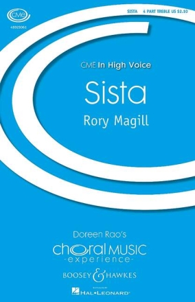 Magill, Rory: Sista fr Chor (4 hohe Stimmen) Chorpartitur