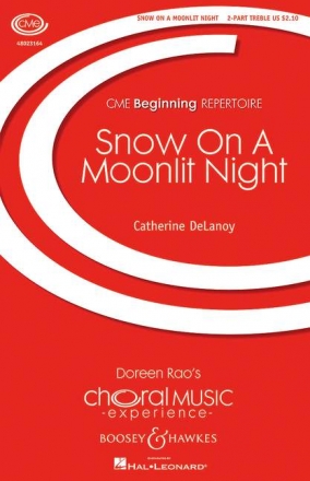 Smetana, Friedrich: Snow On A Moonlit Night Beginning Repertoire fr Chor (2 Stimmen) und Klavier Chorpartitur