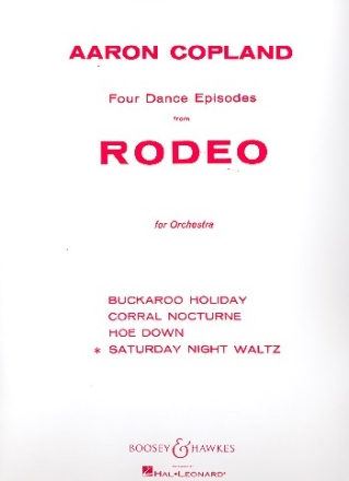 Saturday Night Waltz from Rodeo fr Orchester Partitur und Stimmen (Streicher 8-8-6-6-6)