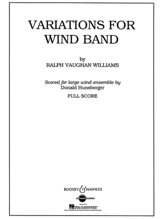 Variations for Wind Band QMB 576 fr Blasorchester Partitur