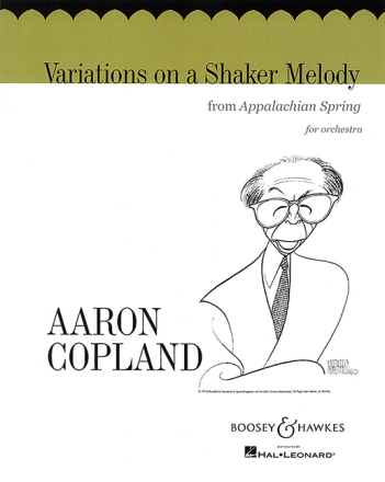 Variations on a Shaker Melody fr Orchester Partitur