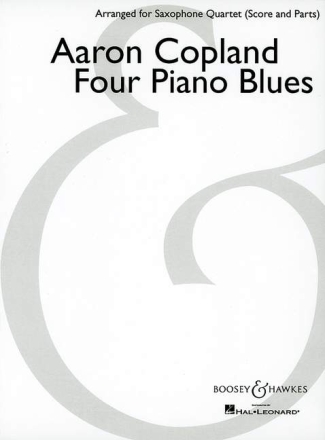 Four Piano Blues for 4 saxophones (SATB) score and parts