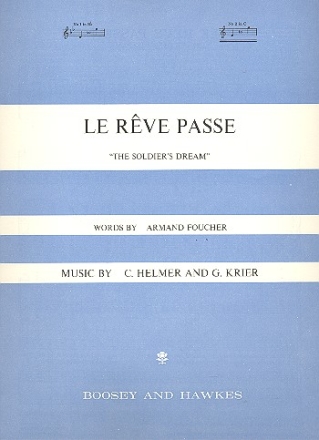 Le reve passe for high voice and piano (en)